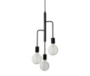 FIREFLY MATT BLACK  CHANDELIER WITH 3 ARMS (CE)(#)