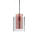 TETRA MATT BRUSHED COPPER SHADE WITH SMOKE GLASS COVER PENDANT LAMP (CCC) (#)