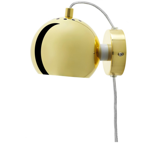 SLUG GLOSSY BRASS  WALL LAMP (CE)(#)