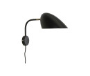 GERBIL MATT BLACK AND MATT ANTIQUE BRASS WALL LAMP (CE)(#)