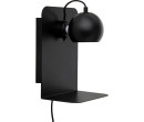 SLUG MATT BLACK WALL LAMP WITH USB (CCC) (#)