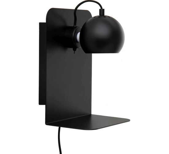 SLUG MATT BLACK WALL LAMP WITH USB (CCC) (#)