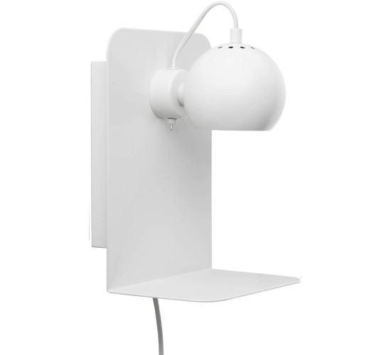 SLUG MATT WHITE WALL LAMP WITH USB (CCC) (#)