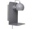 SLUG MATT GREY WALL LAMP WITH USB (CE)(#)