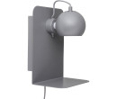 SLUG MATT GREY WALL LAMP WITH USB (CE)(#)