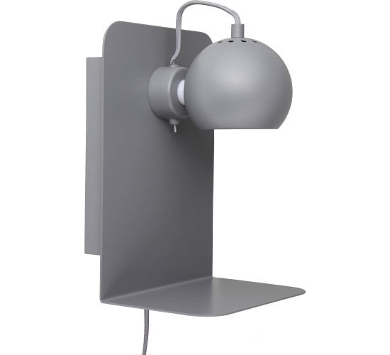 SLUG MATT GREY WALL LAMP WITH USB (CE)(#)