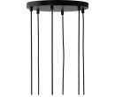 MATT BLACK CANOPY FOR 6 PENDANTS (#)