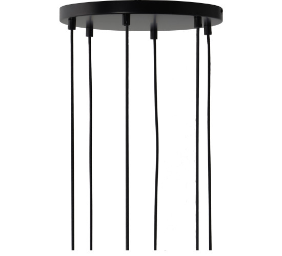 MATT BLACK CANOPY FOR 6 PENDANTS (#)