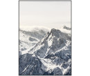 WHITE MOUNTAIN PRINTED PHOTO IN BLACK FRAME  (#)