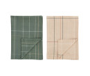 SET OF 2 COLOURS KITCHEN TOWELS (#)