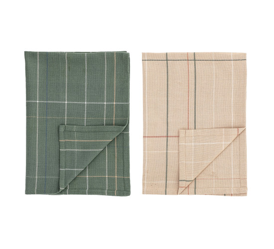 SET OF 2 COLOURS KITCHEN TOWELS (#)