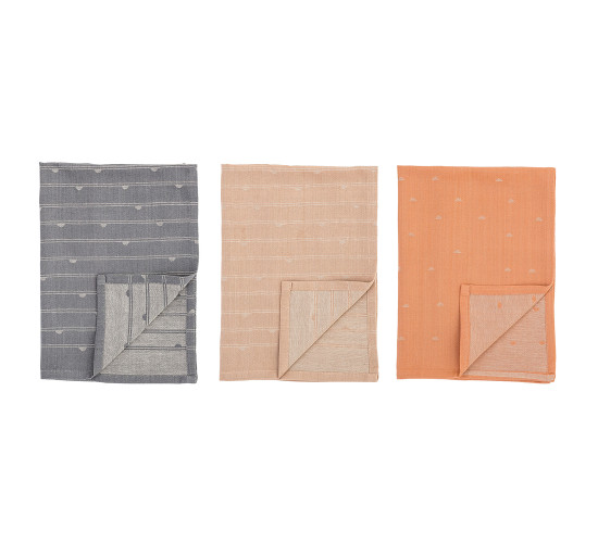 SET OF 3 COLOURS KITCHEN TOWELS (#)