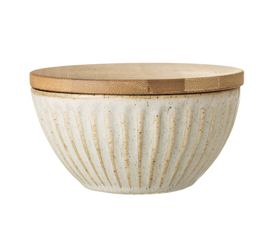 DIA130 BOWL WITH LID IN NATURE COLOUR (#)