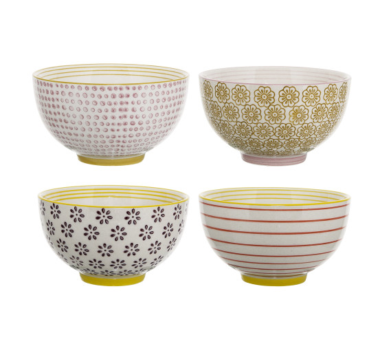 DIA115 BOWLS IN 4 ASSORT COLOURS (#)