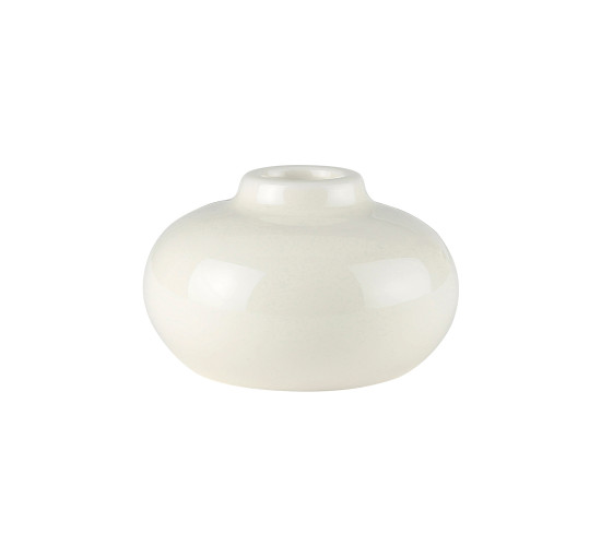 DIA85 X 52H CANDLE HOLDER IN EGGSHELL COLOUR(#)