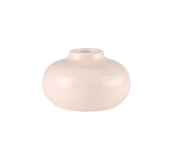 DIA85 X 52H CANDLE HOLDER IN ROSE DUST COLOUR (#)