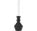 127H MATT BLACK CANDLE HOLDER (#)