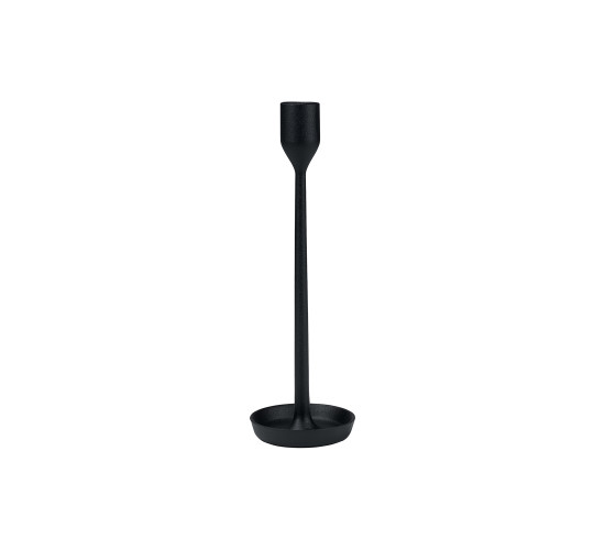 DIA90 X 280H CANDLE HOLDER IN BLACK COLOUR (#)