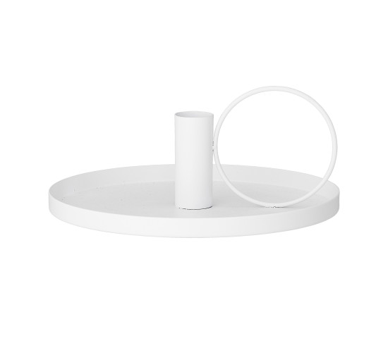 DIA190 CANDLE HOLDER IN WHITE COLOUR (#)