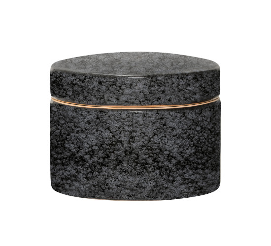 DIA150 JAR WITH LID IN BLACK COLOUR (#)