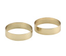 SET OF 2 NAPKIN RINGS IN BRASS COLOUR (#)