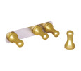 SETS OF 4 MAGNETS IN BRASS COLOUR